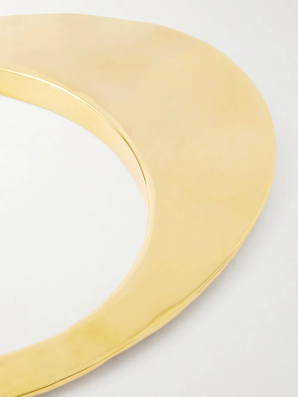 Close-up detail of the Saint Laurent Blade Gold-tone Bracelet