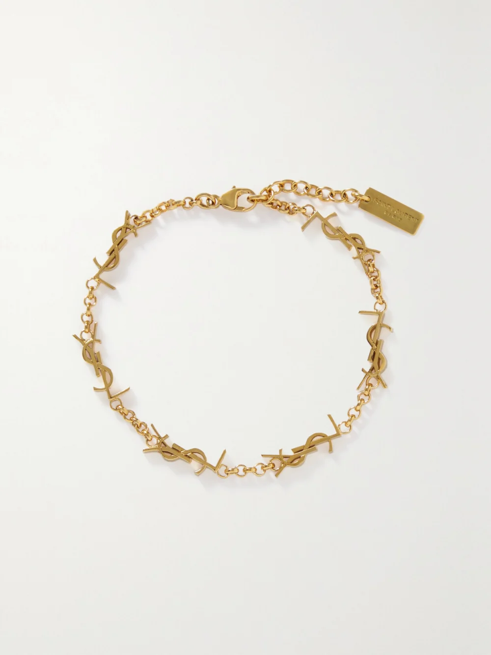 Saint Laurent Cassandre Gold-tone Bracelet in m