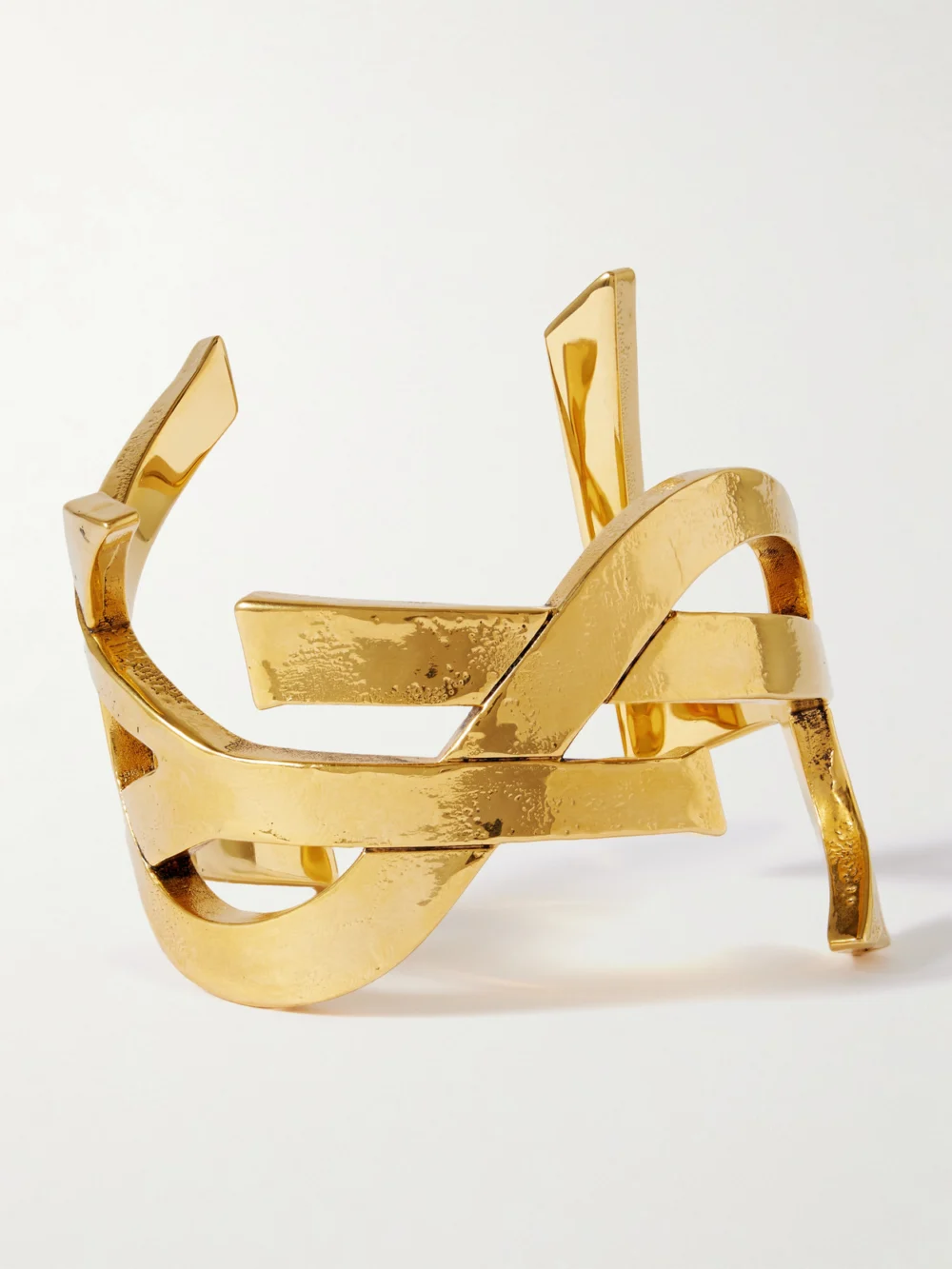 Saint Laurent Cassandre Gold-tone Cuff in m