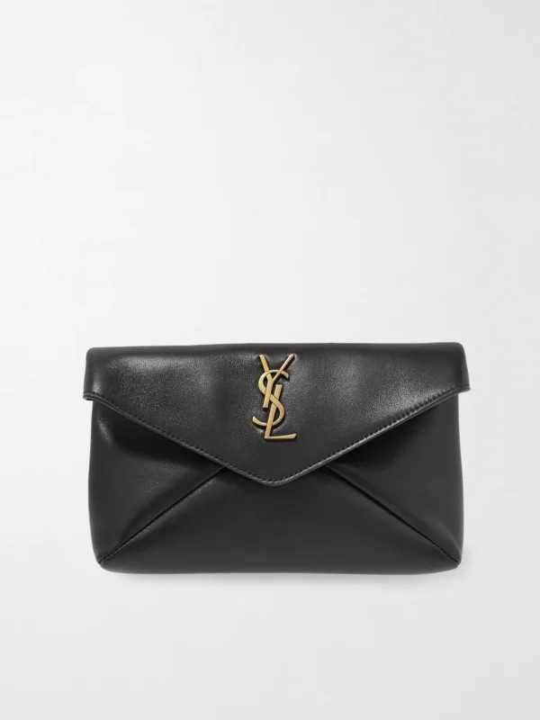 Saint Laurent Cassandre Small Leather Clutch