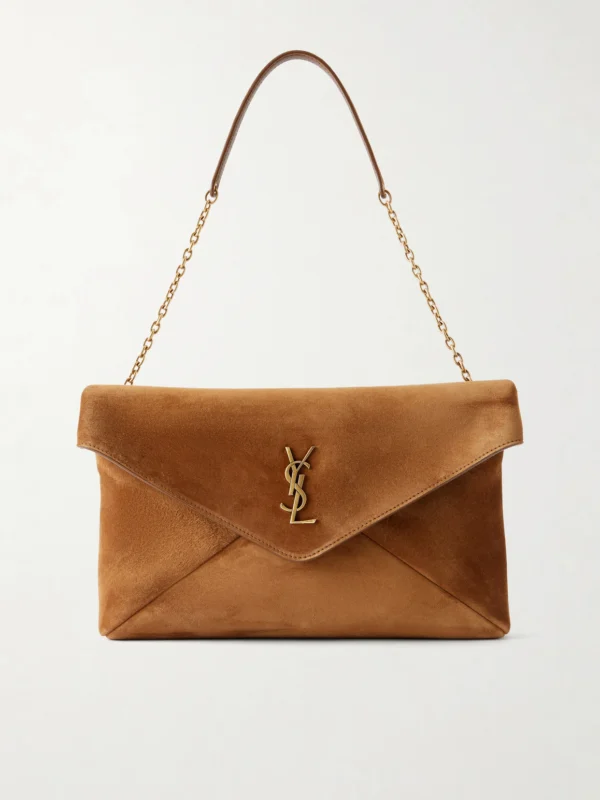 Saint Laurent Cassandre Suede Shoulder Bag