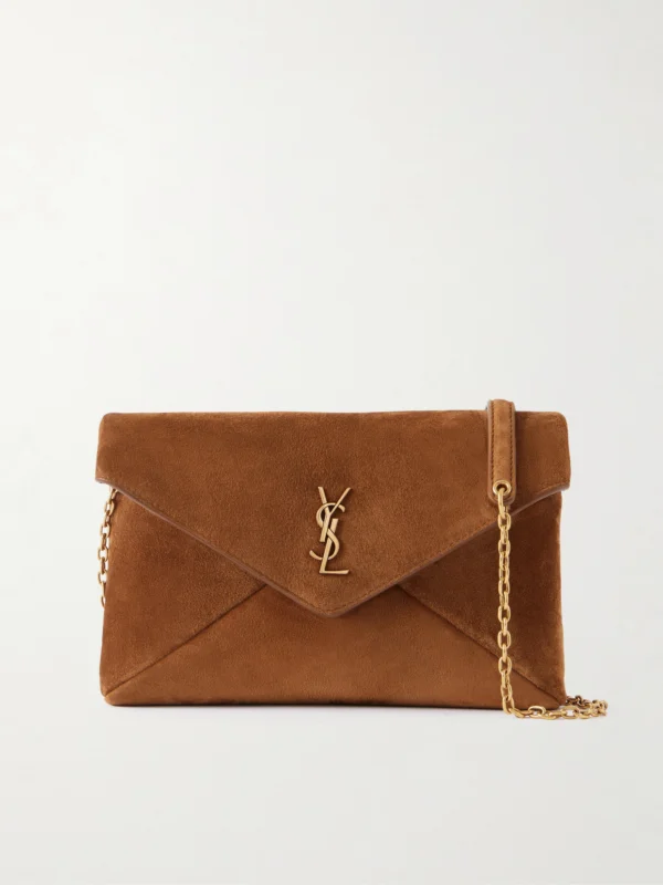 Saint Laurent Cassandre Suede Shoulder Bag