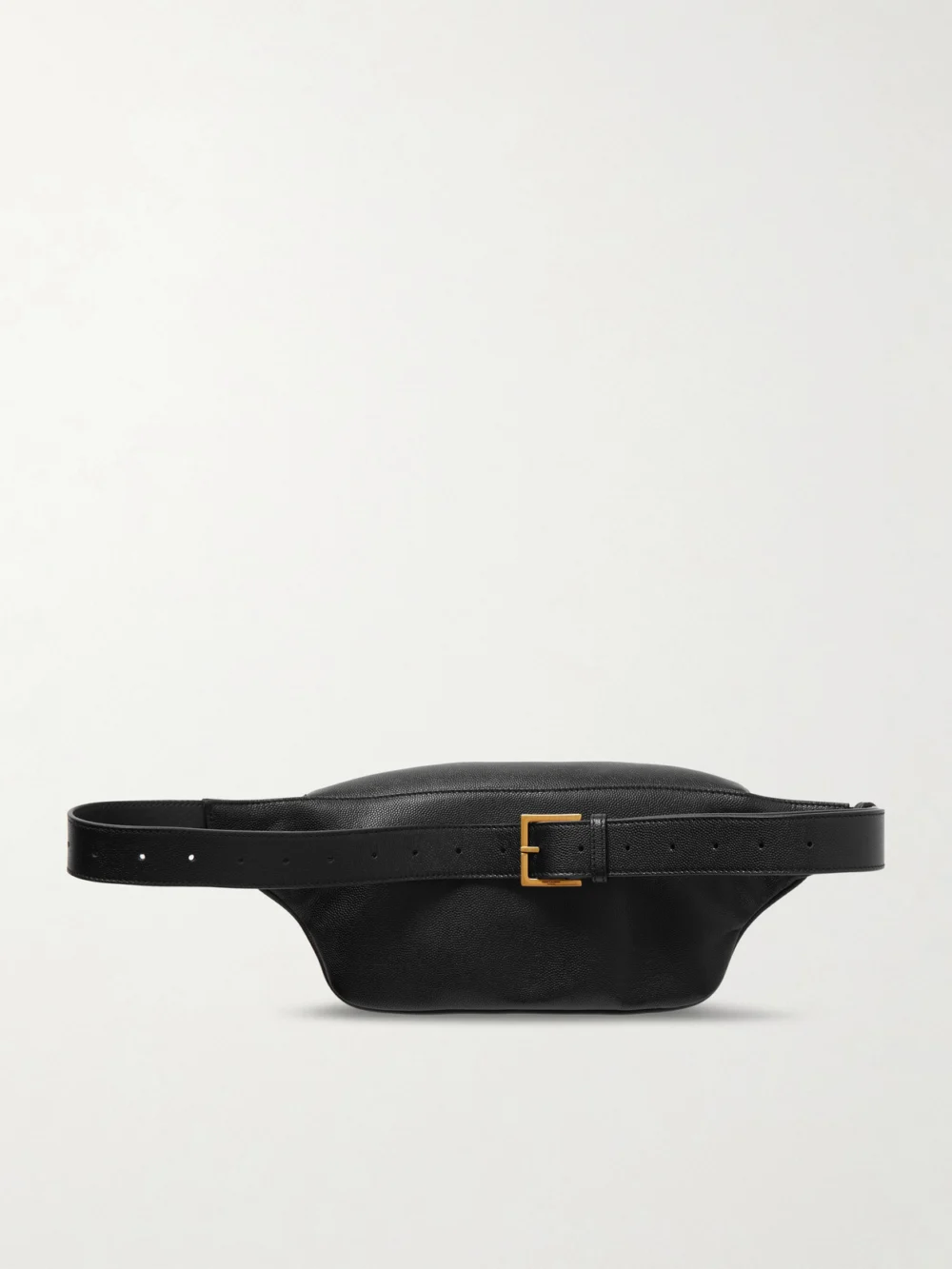 Back view of the Saint Laurent Cassandre Textured-leather Belt Bag
