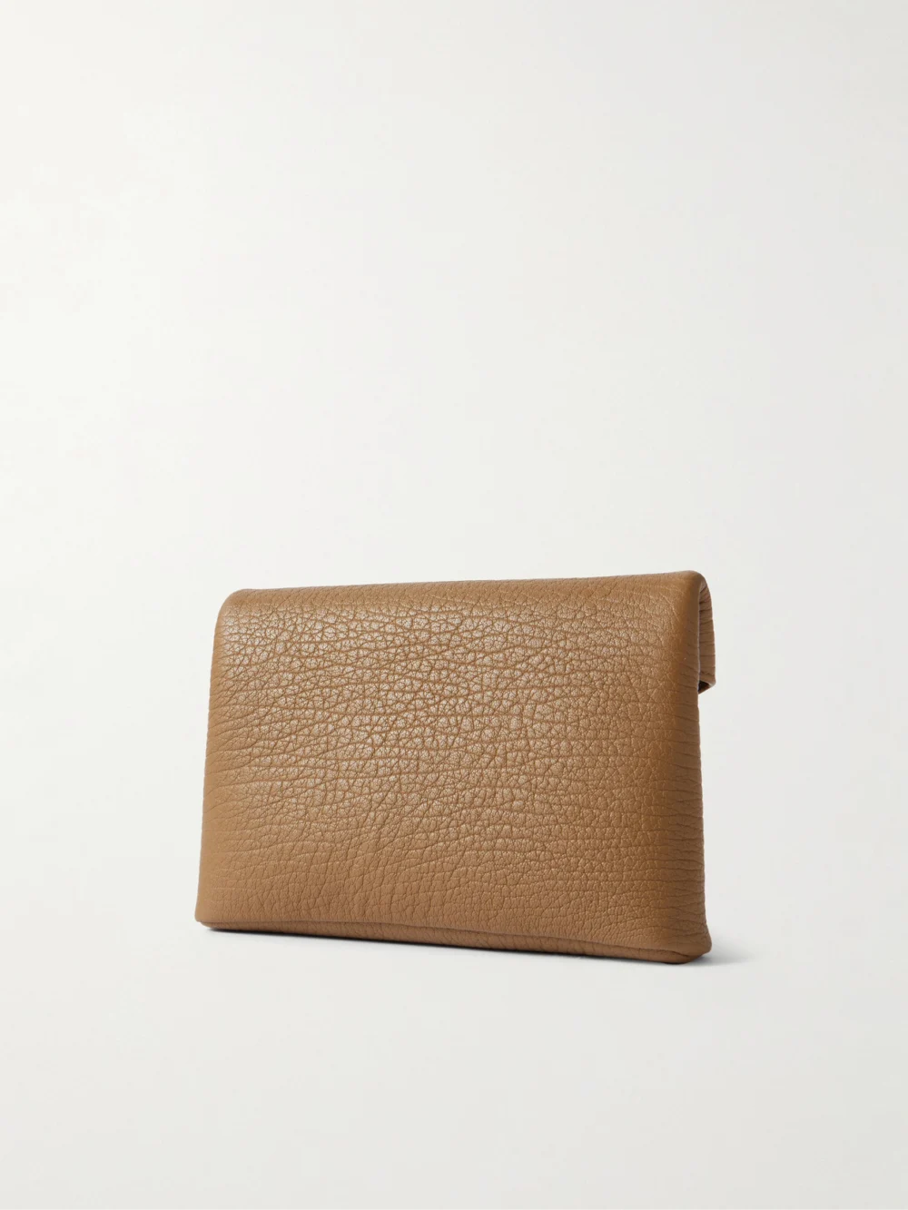Back view of the Saint Laurent Cassandre Textured-leather Shoulder Bag