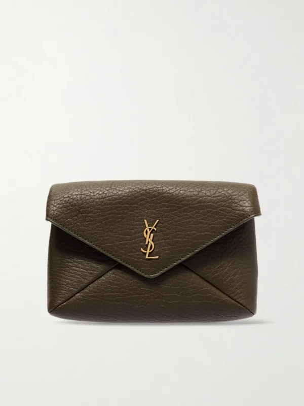 Saint Laurent Cassandre Textured-leather Shoulder Bag