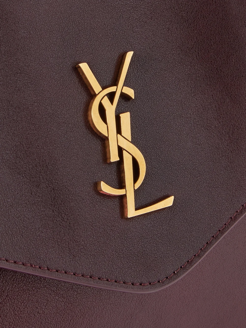 Close-up detail of the Saint Laurent Cassandre Xxl Leather Shoulder Bag