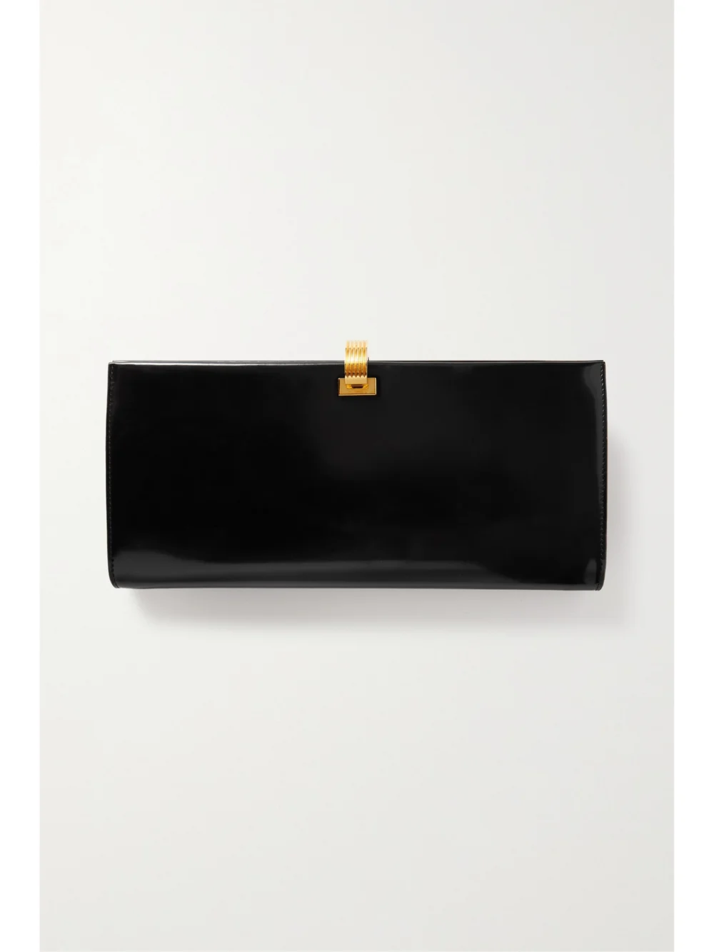 Back view of the Saint Laurent Daria Patent-leather Clutch