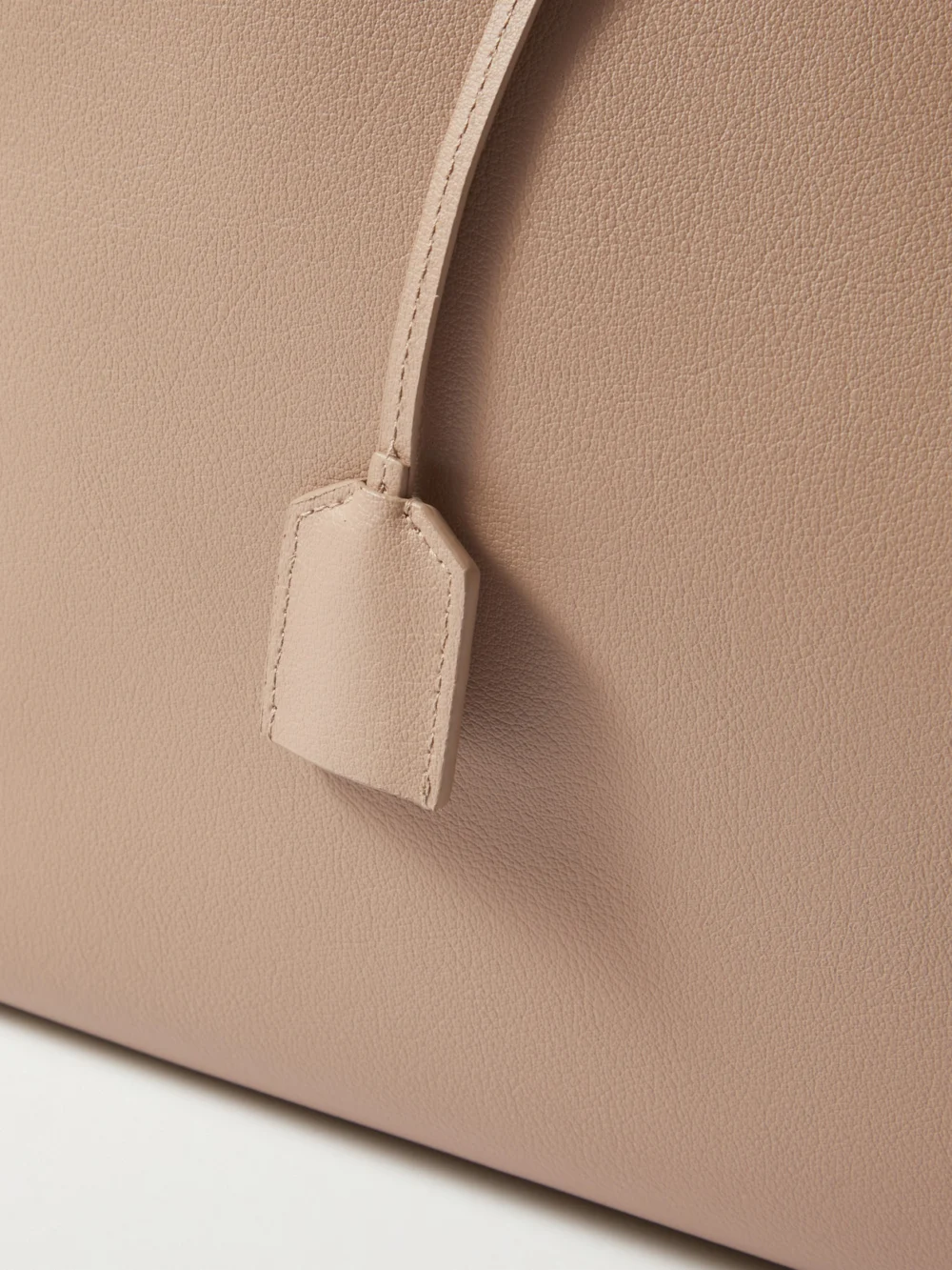 Close-up detail of the Saint Laurent East/west Leather Tote