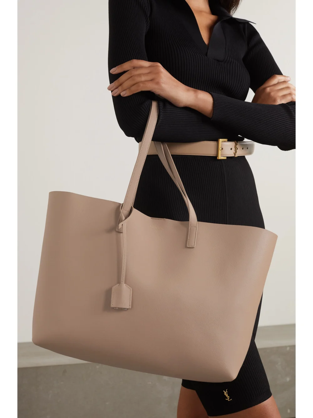 Saint Laurent East/west Leather Tote, styled view