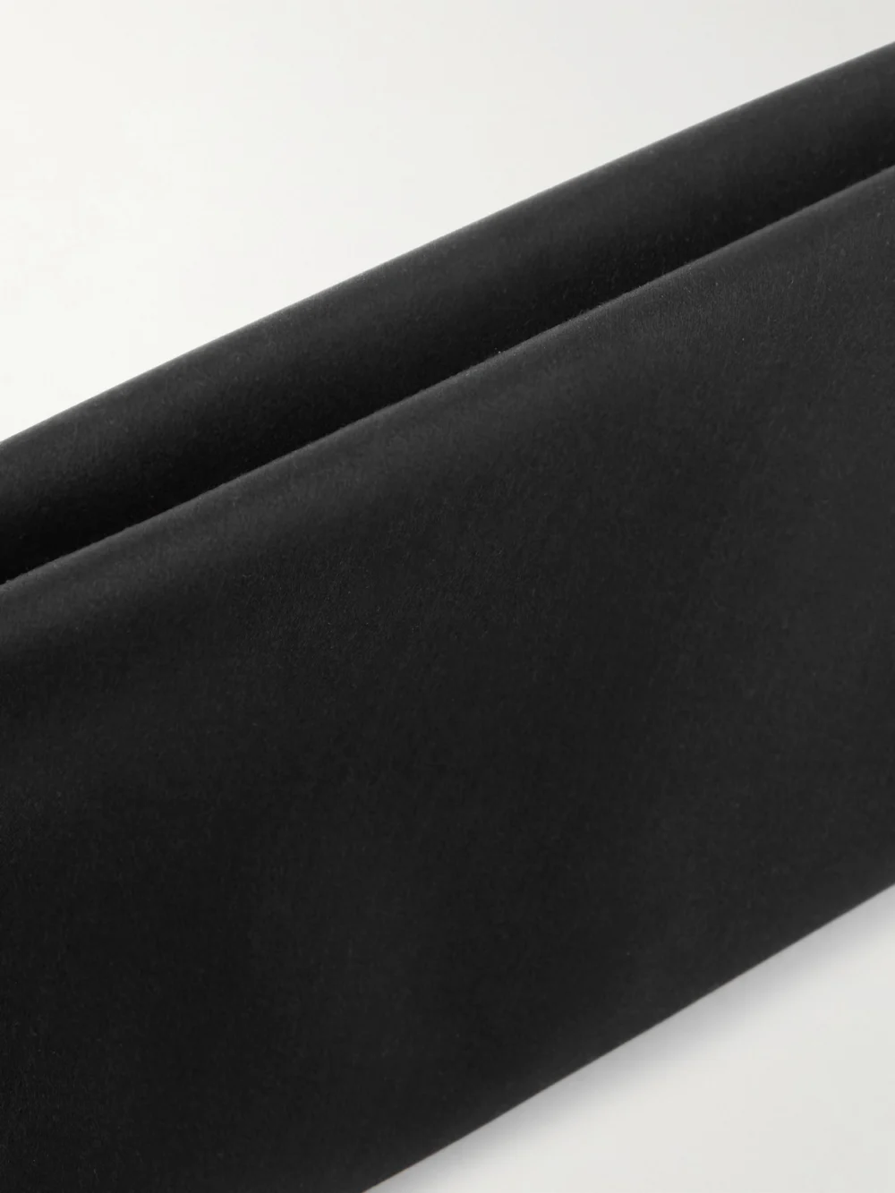 Close-up detail of the Saint Laurent Evening Satin Clutch