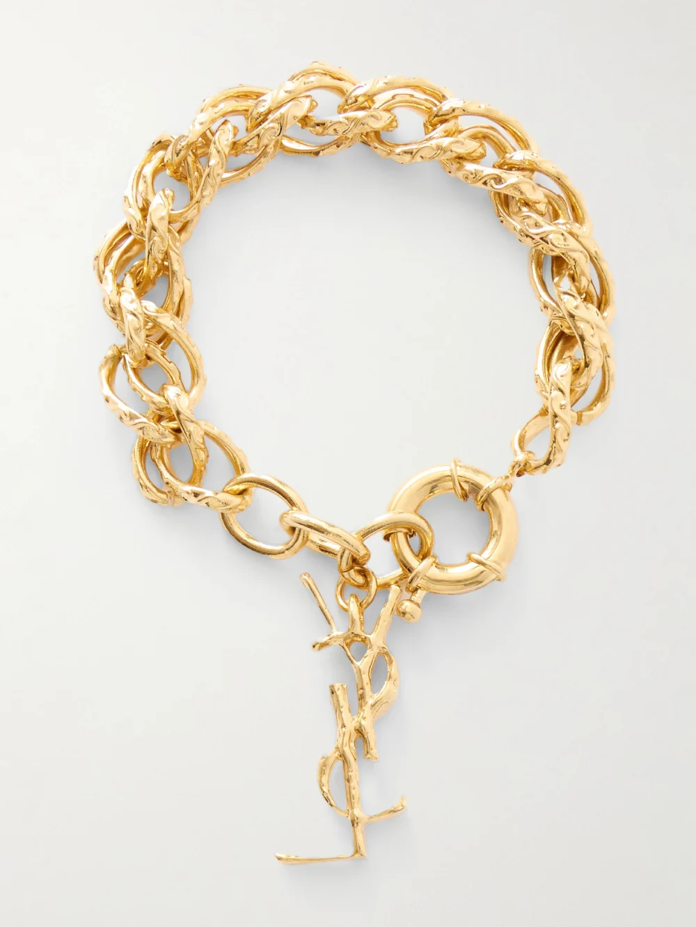 Back view of the Saint Laurent Gold-tone Bracelet