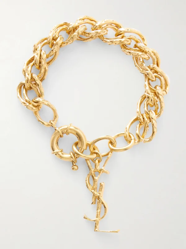 Saint Laurent Gold-tone Bracelet