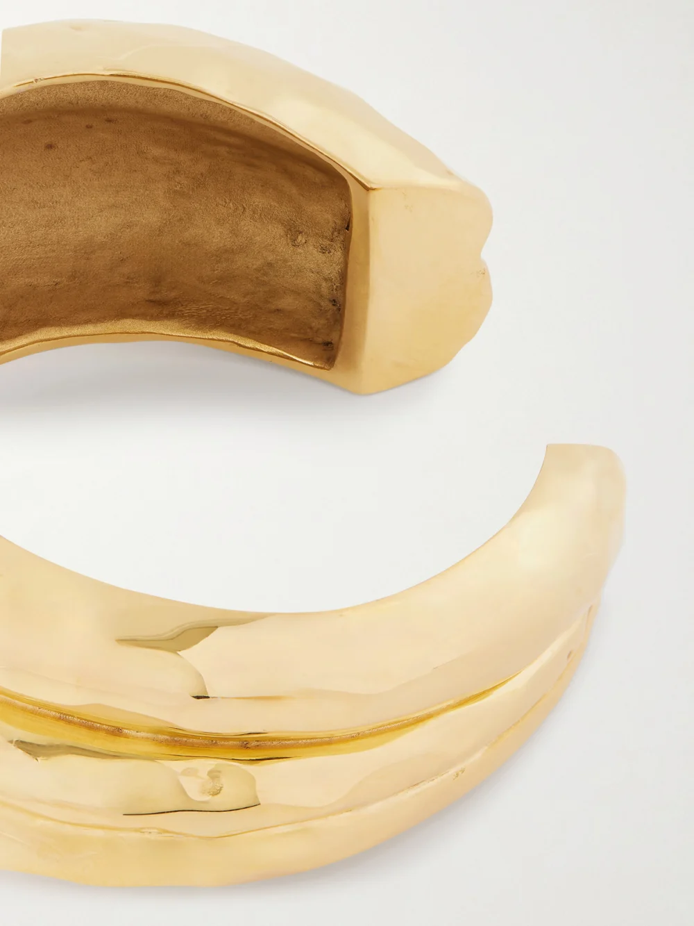 Close-up detail of the Saint Laurent Gold-tone Cuff