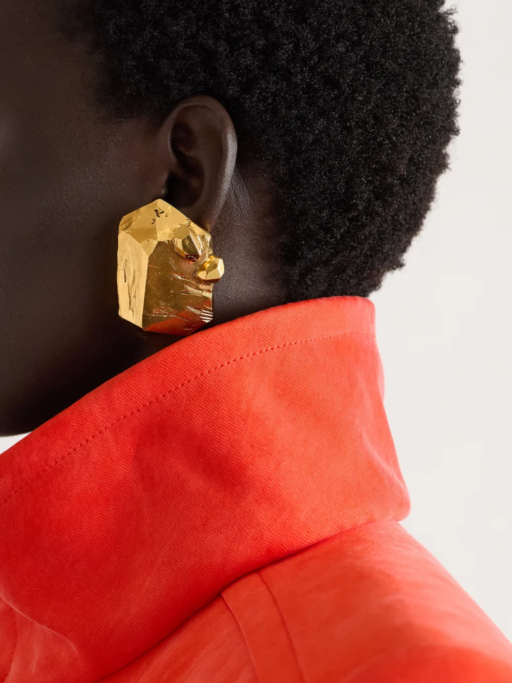 Saint Laurent Gold-tone Earrings, styled view
