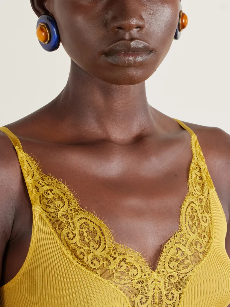 Saint Laurent Gold-tone Resin Earrings