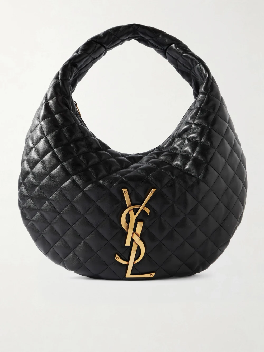 Saint Laurent Icare Matelassé Leather Tote in black