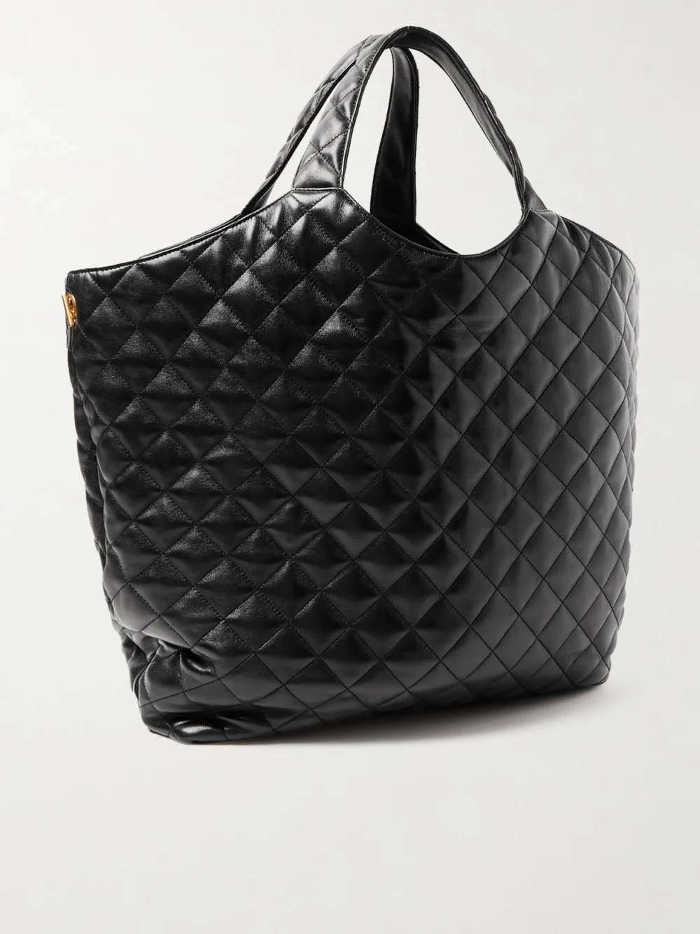 Back view of the Saint Laurent Icare Maxi Matelassé Leather Tote