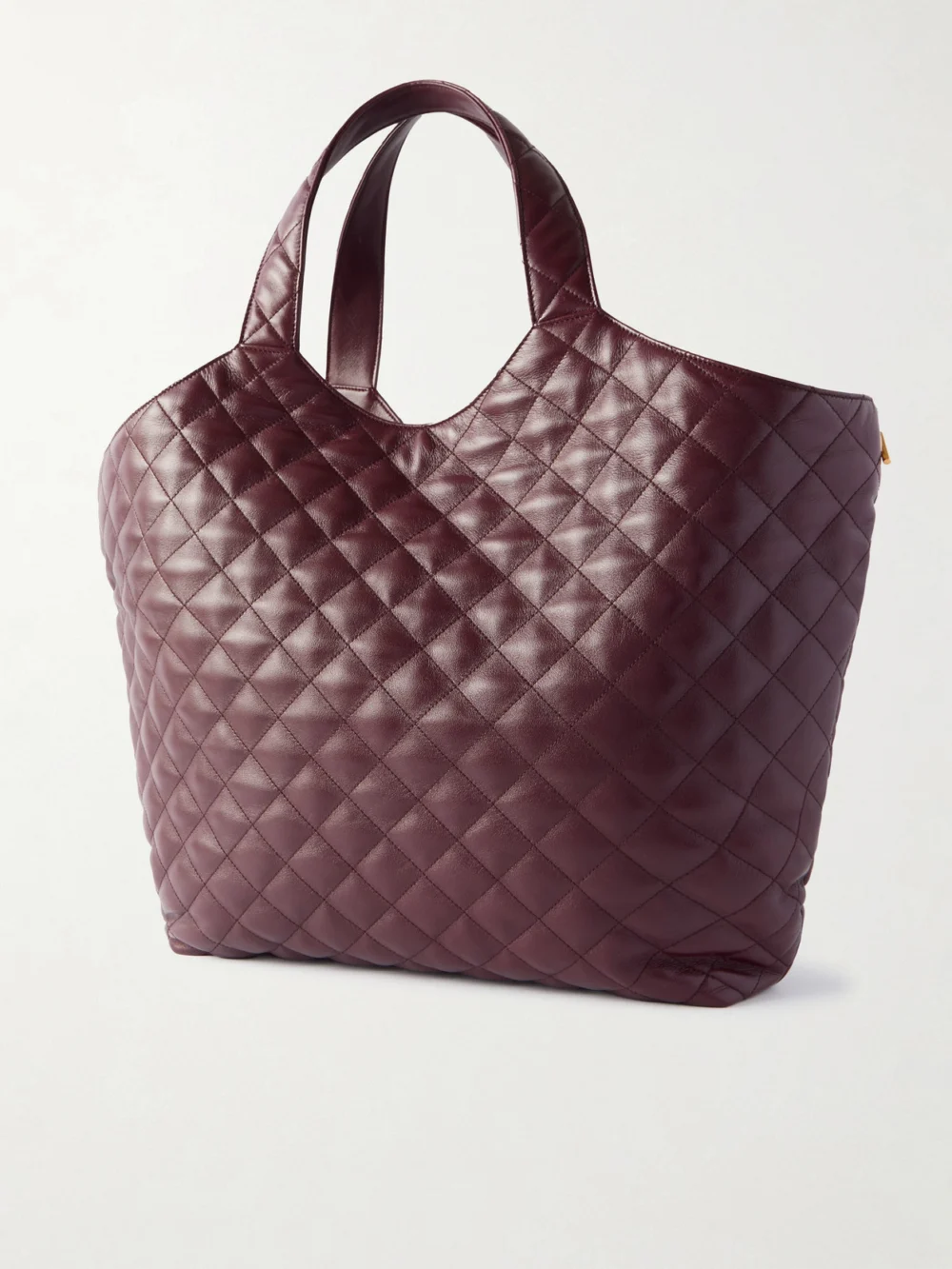 Back view of the Saint Laurent Icare Maxi Matelassé Leather Tote