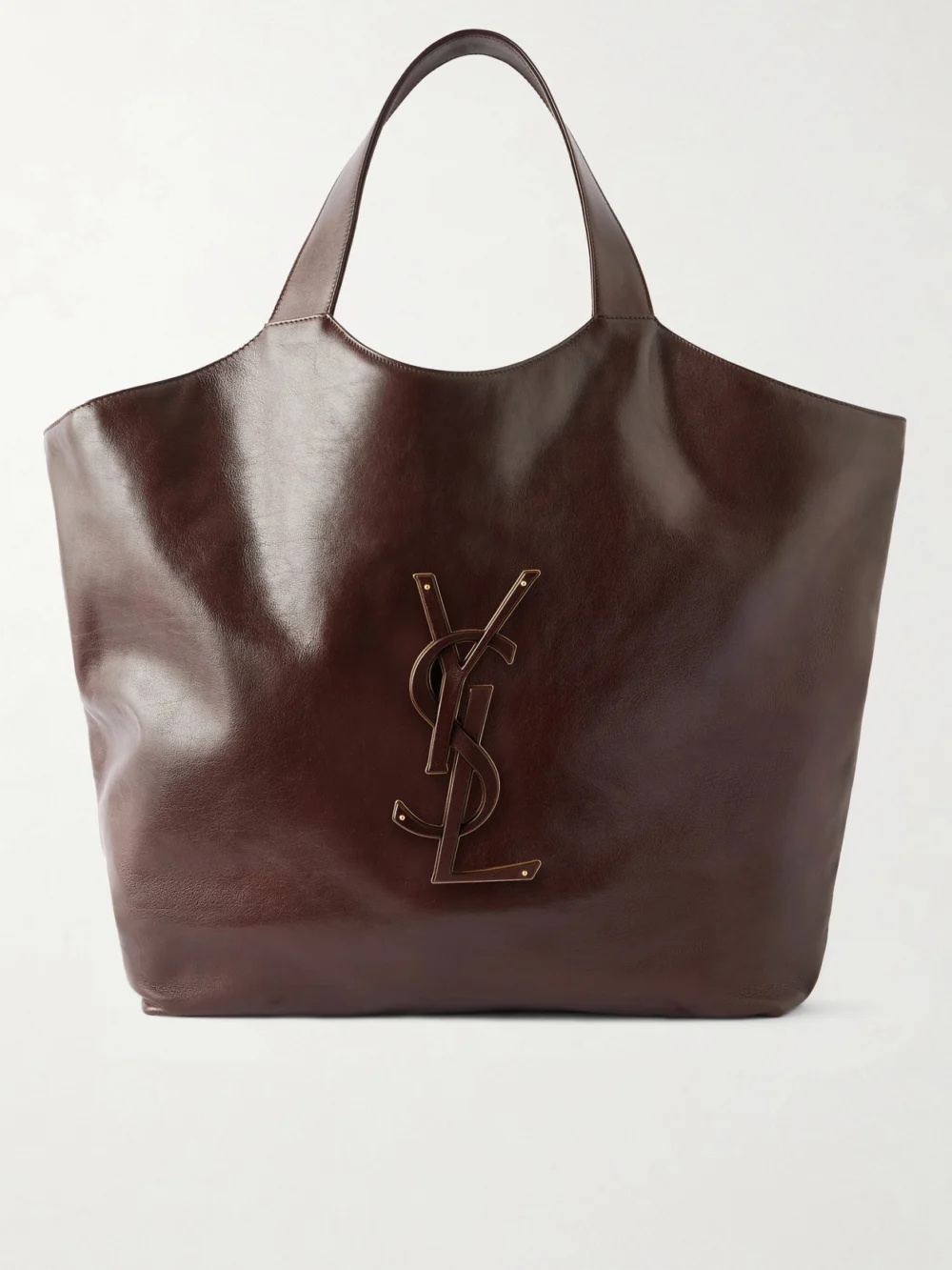 Saint Laurent Icare Maxi Suede Tote in brown