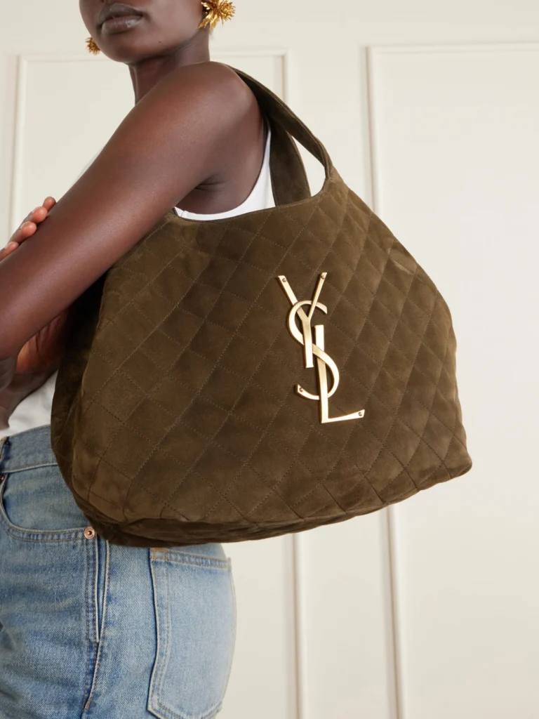 Saint Laurent Icare Medium Matelassé Leather Tote