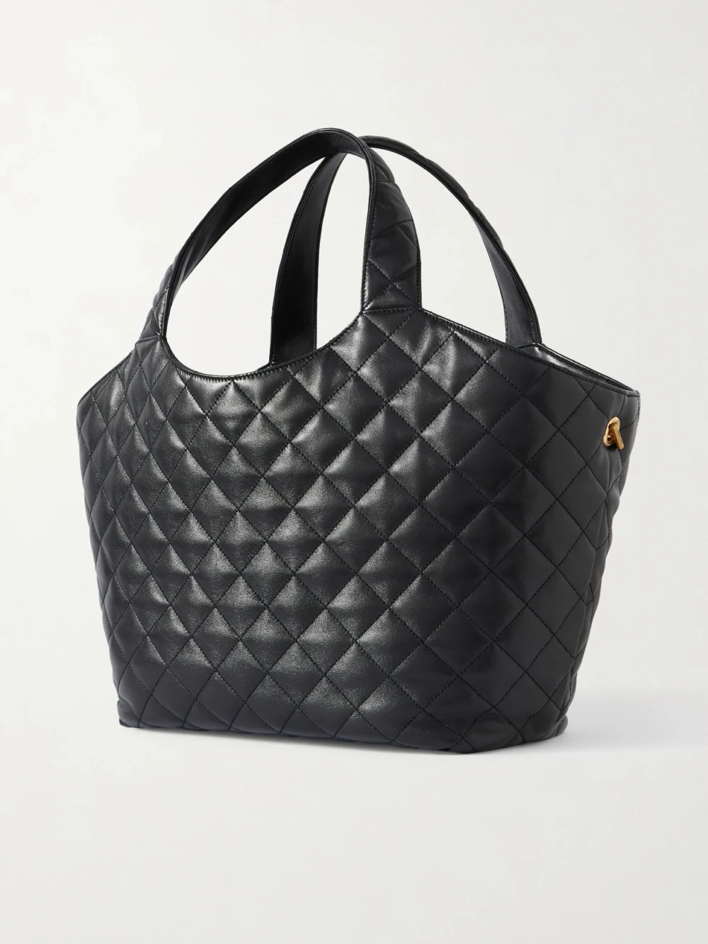 Back view of the Saint Laurent Icare Medium Matelassé Leather Tote