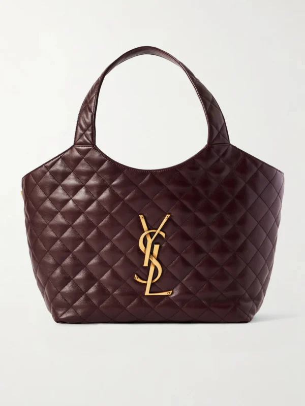 Saint Laurent Icare Medium Matelassé Leather Tote