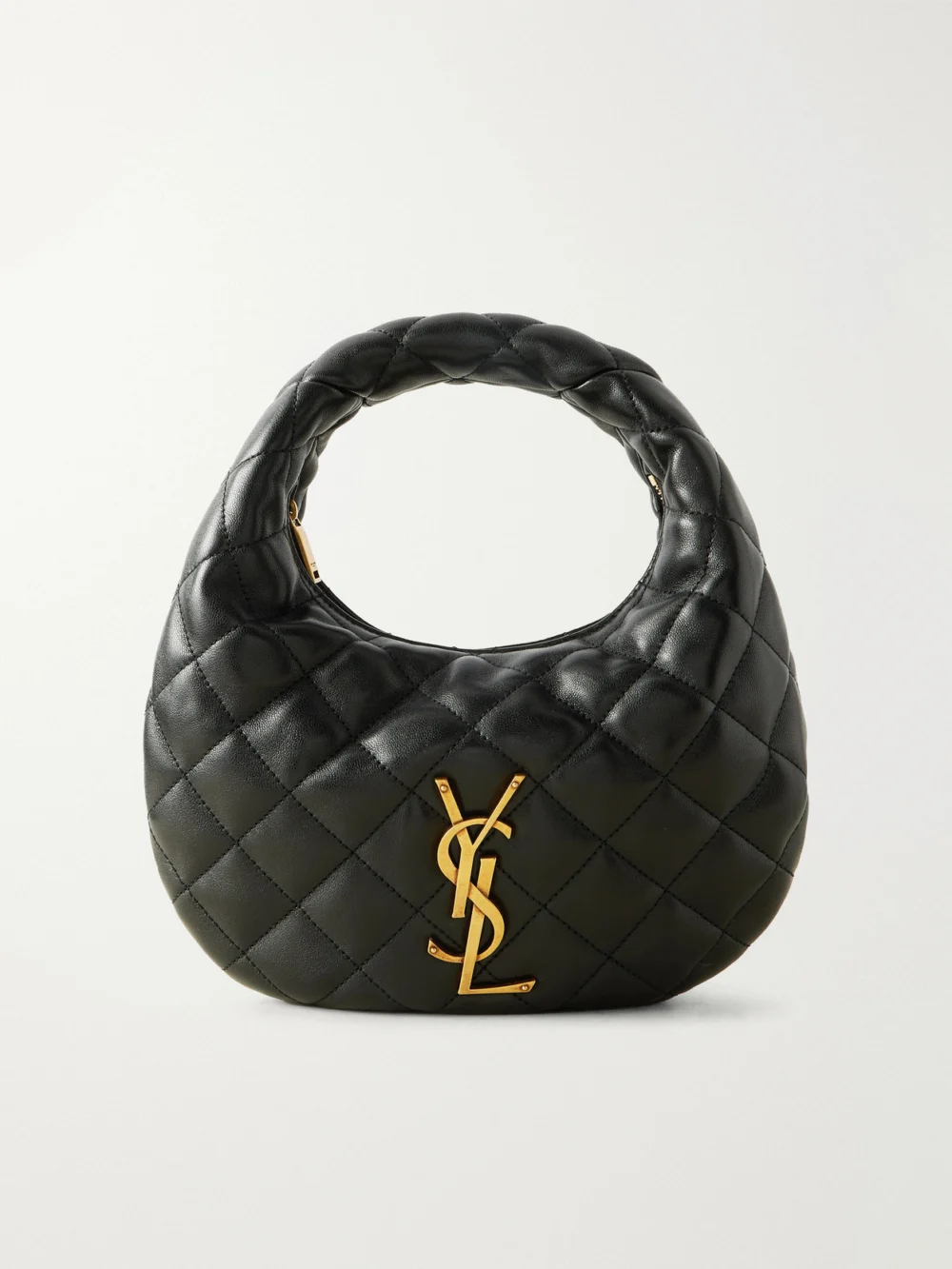 Saint Laurent Icarino Matelassé Leather Tote in black