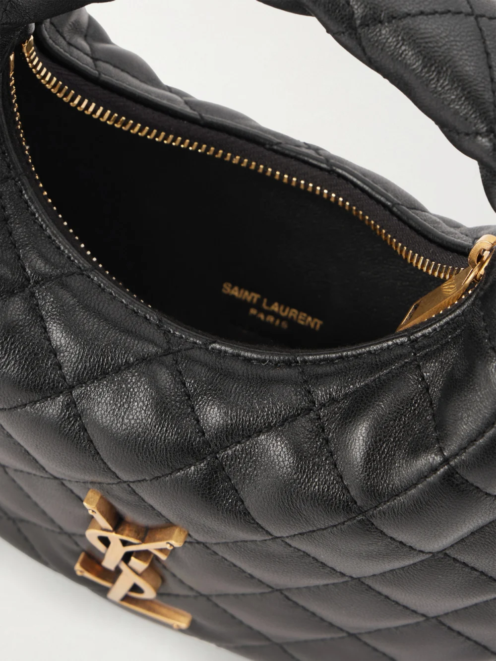 Saint Laurent Icarino Mini Matelassé Leather Top-handle Bag, another view
