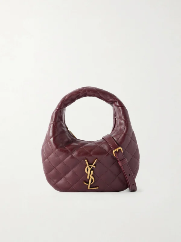 Saint Laurent Icarino Mini Matelassé Leather Top-handle Bag