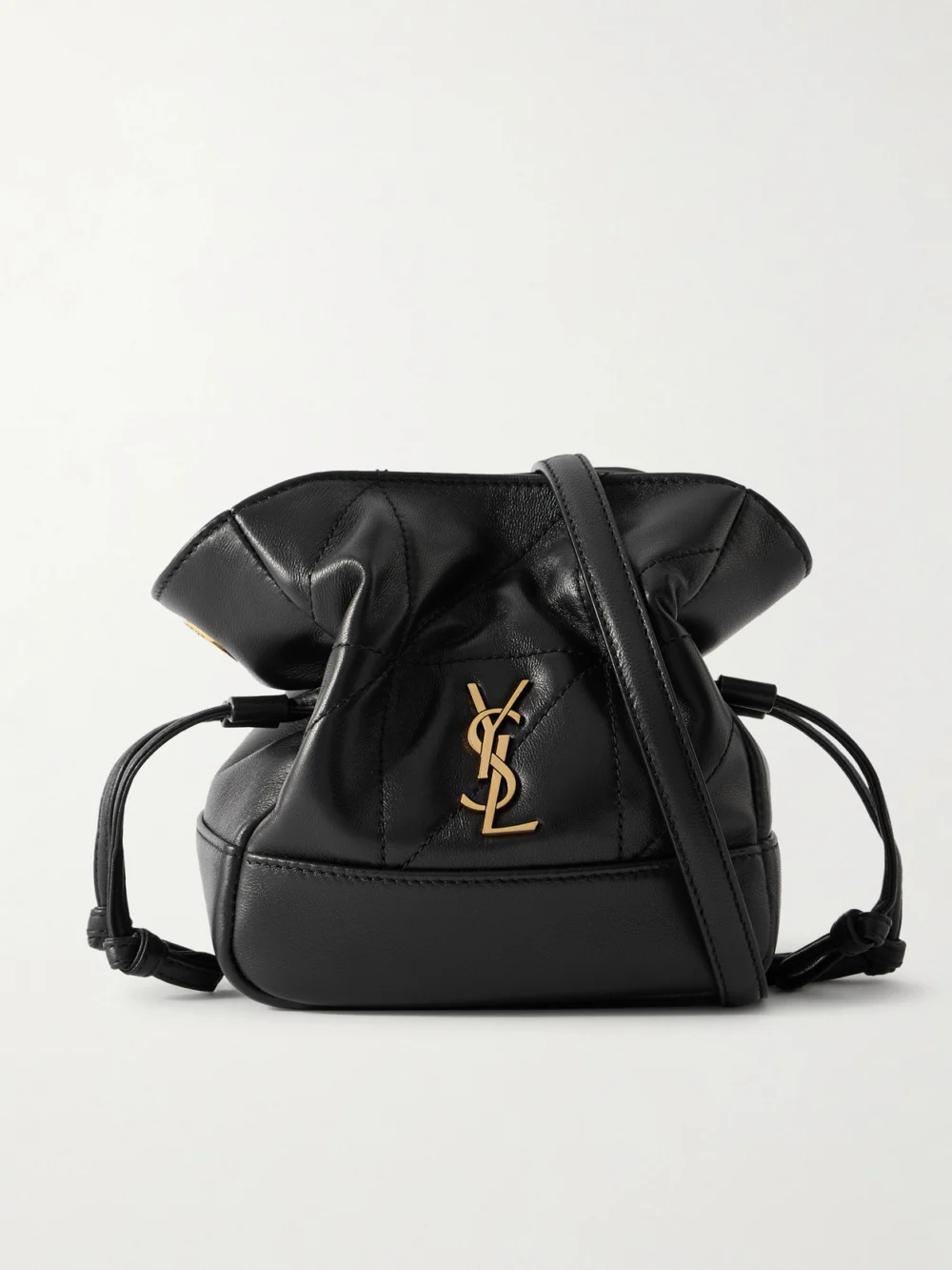 Saint Laurent Jamie Miniquilted Leather Shoulder Bag in black