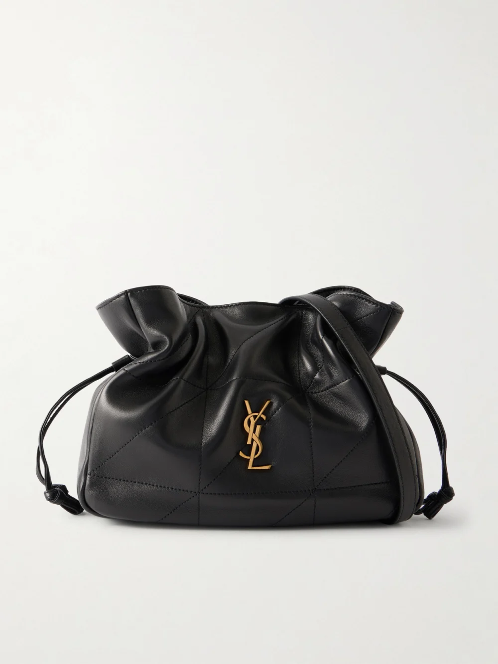 Saint Laurent Jamie Quilted Leather Shoulder Bag in black