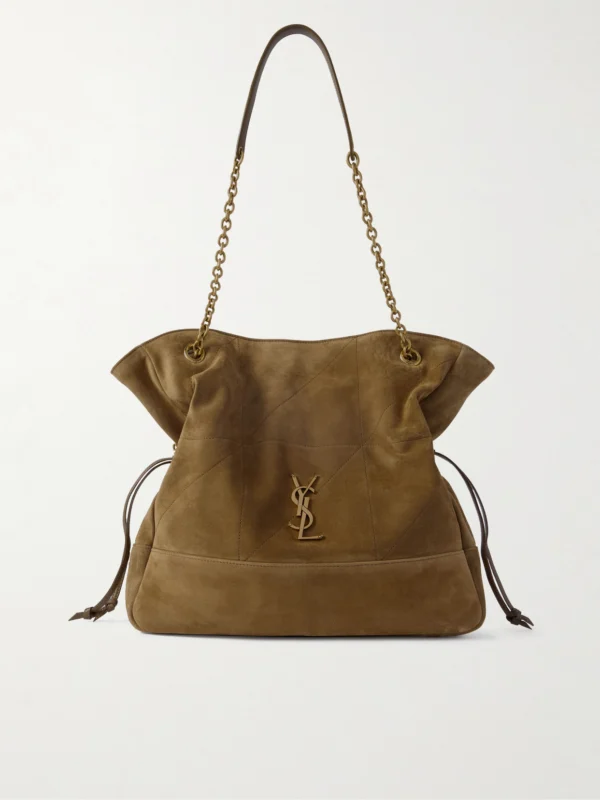 Saint Laurent Jamie Shopping Quilted Suede Shoulder Bag
