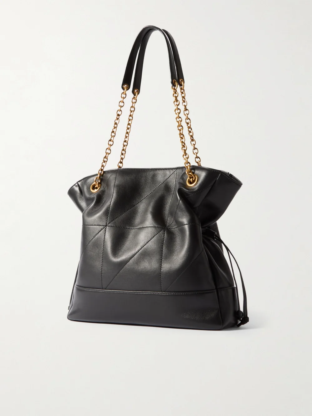 Back view of the Saint Laurent Jamie Shopping Small Quilted Leather Shoulder Bag