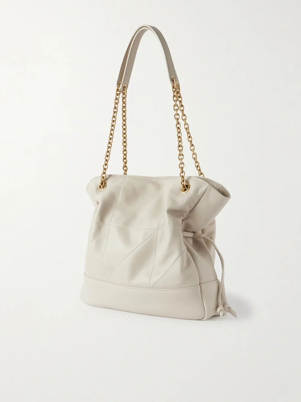 Back view of the Saint Laurent Jamie Shopping Small Quilted Leather Shoulder Bag