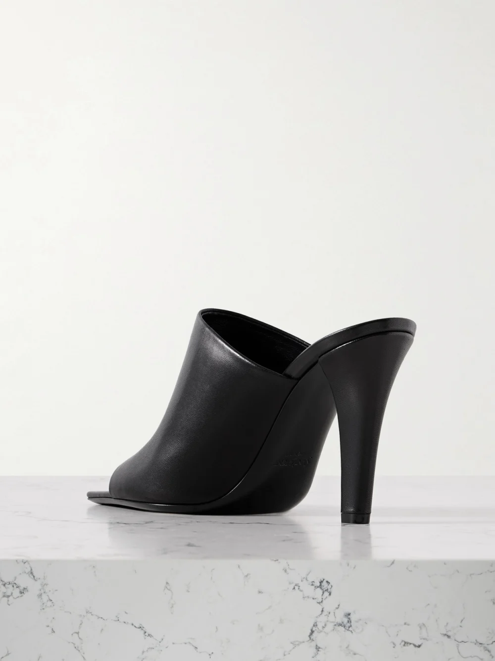Back view of the Saint Laurent Jill Leather Mules