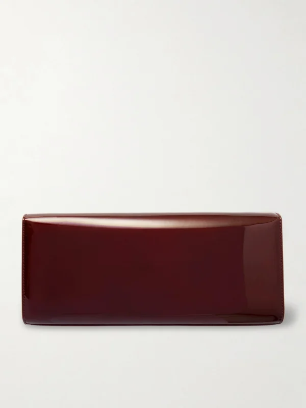 Back view of the Saint Laurent Kate Patent-leather Clutch