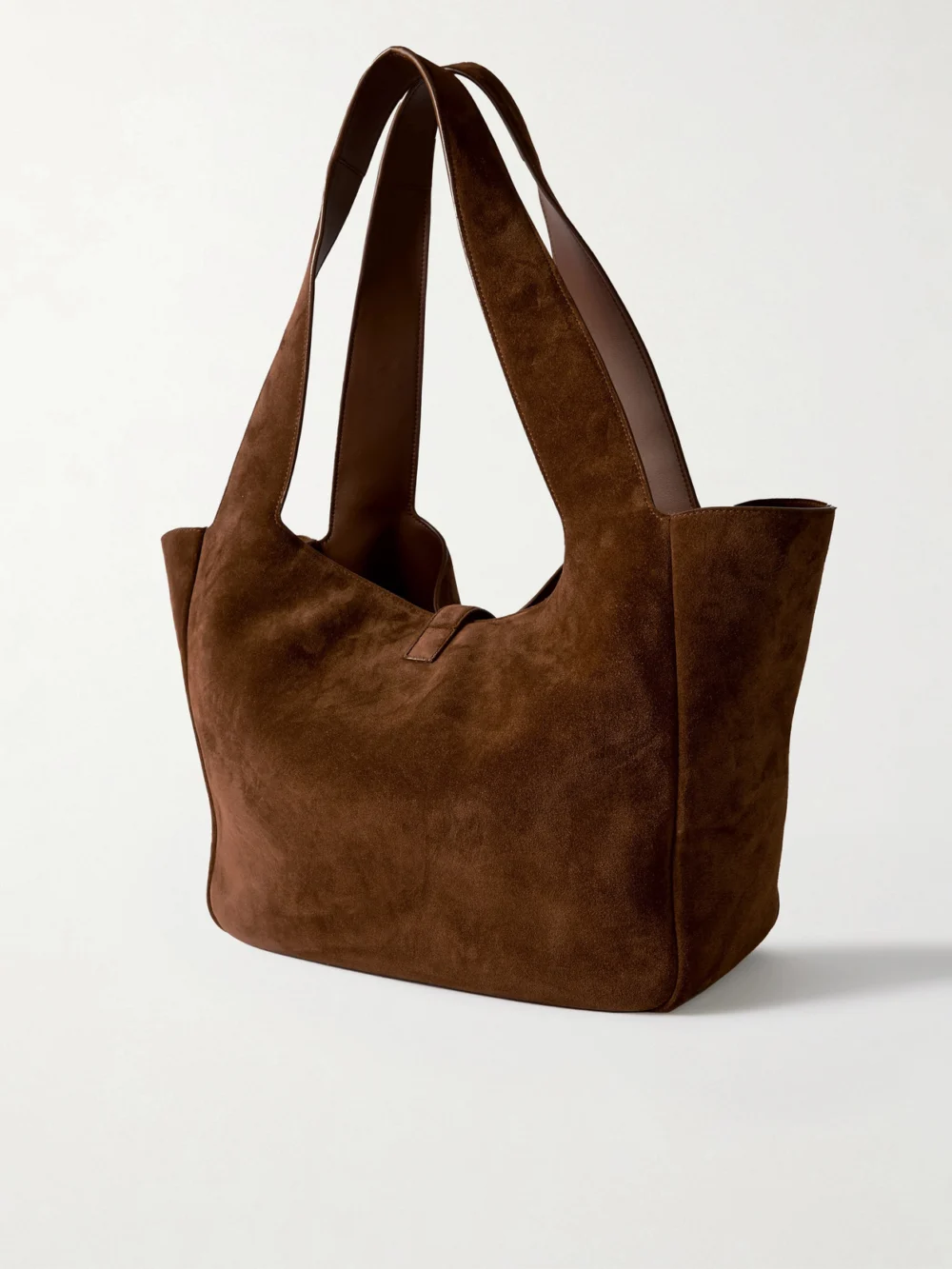 Back view of the Saint Laurent Le 5 À 7 Bea Suede Tote