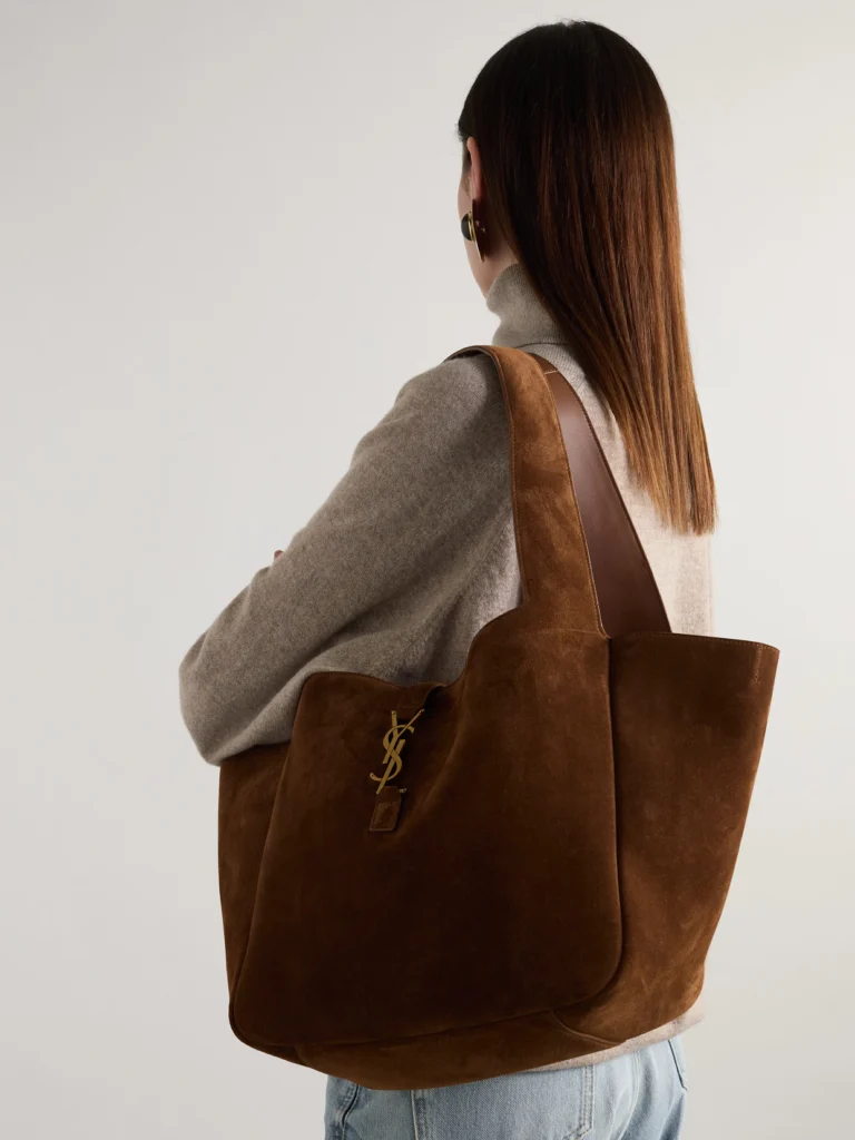 Saint Laurent Le 5 À 7 Bea Suede Tote