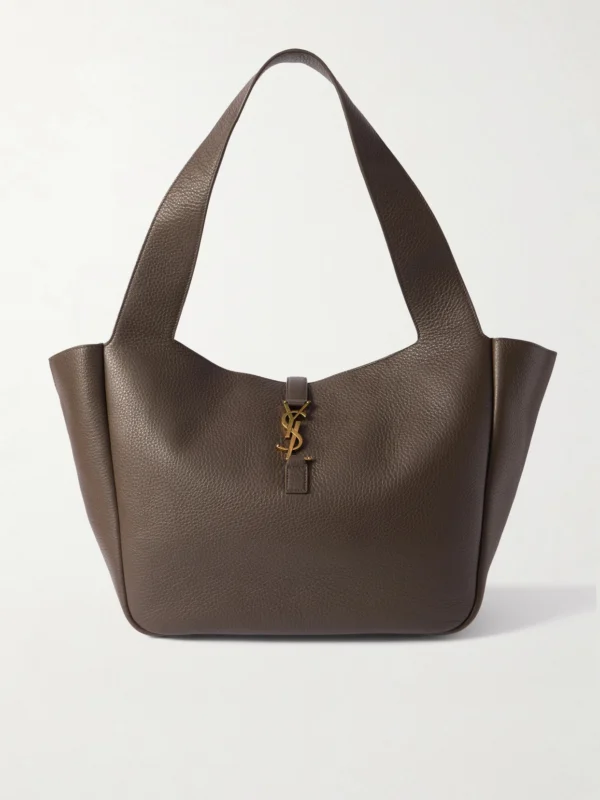 Saint Laurent Le 5 À 7 Bea Textured-leather Tote