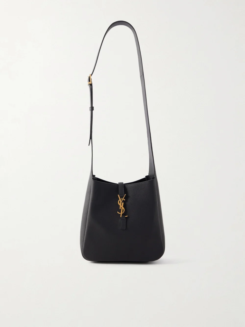 Saint Laurent Le 5 À 7 Leather Shoulder Bag in black