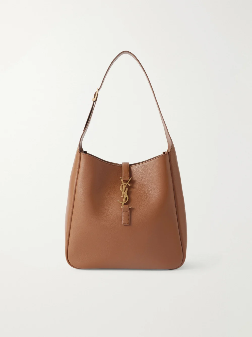 Saint Laurent Le 5 À 7 Leather Shoulder Bag in brown