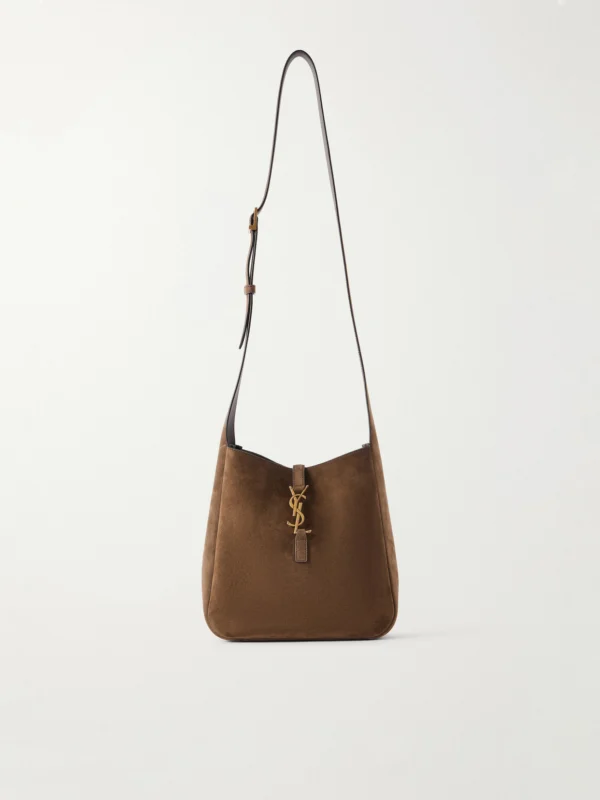 Saint Laurent Le 5 À 7 Suede Shoulder Bag