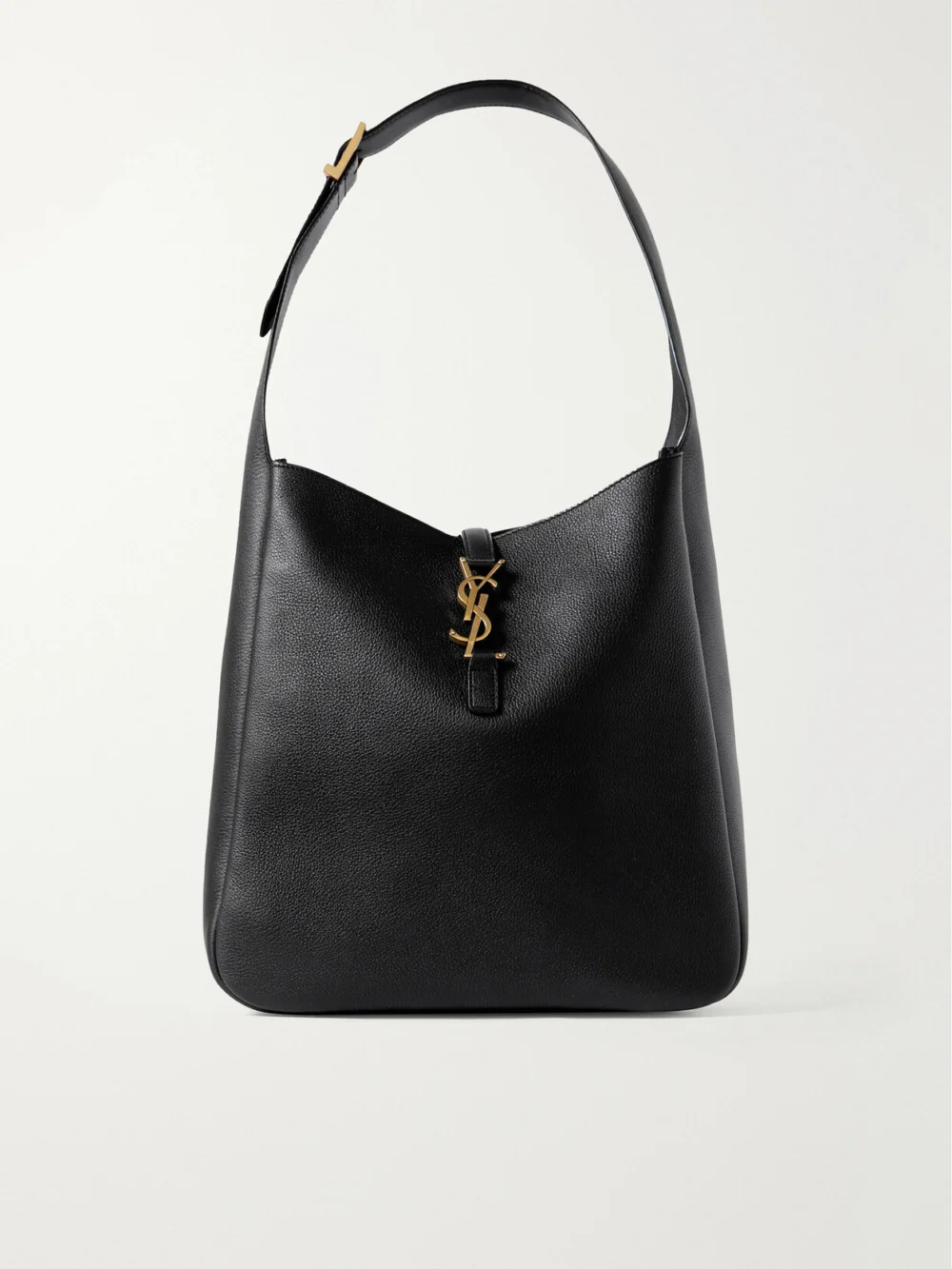 Saint Laurent Le 5 À 7 Supple Large Leather Shoulder Bag in black