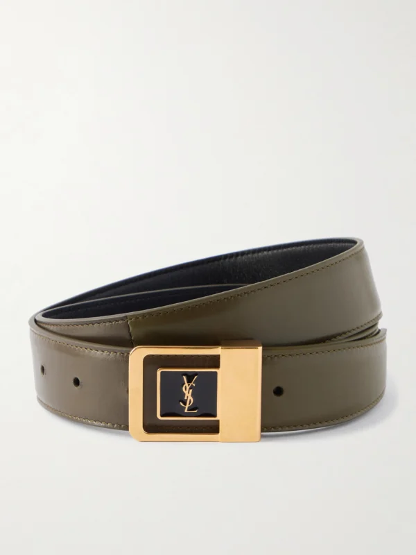 Saint Laurent Le 66 Leather Belt