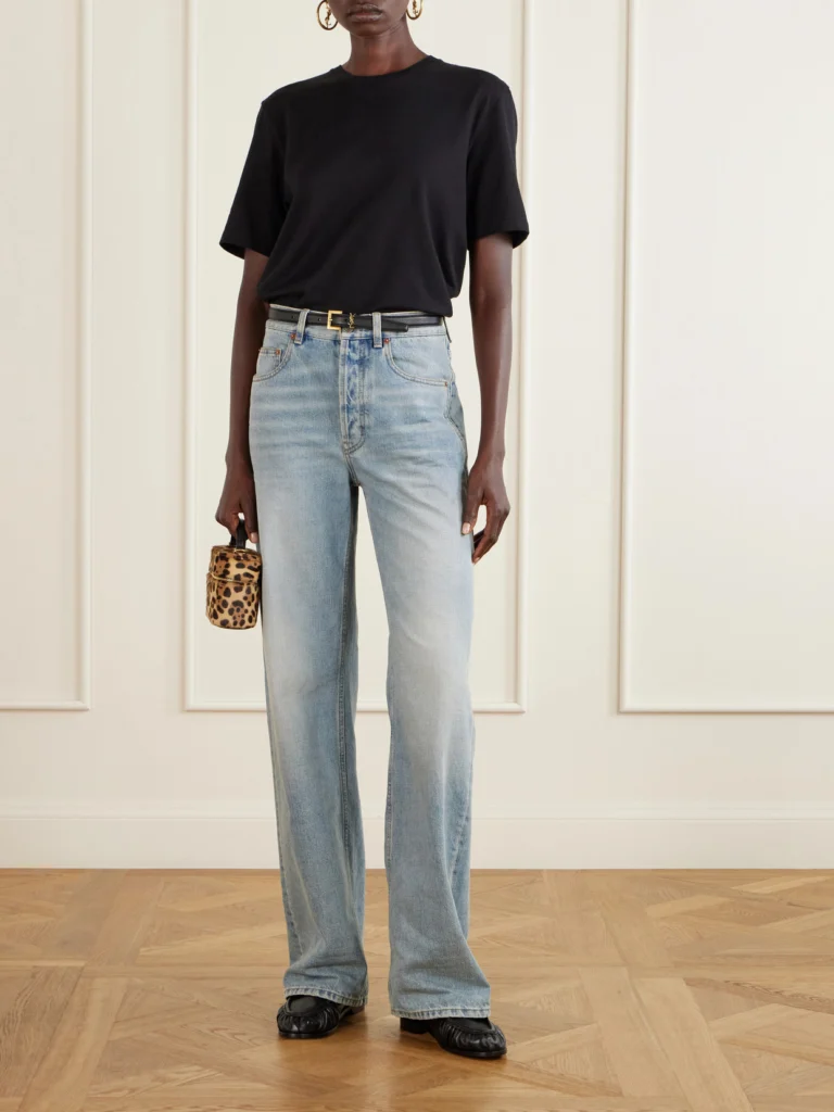 Saint Laurent Le Loafer Cassandre-embellished Leather Loafers
