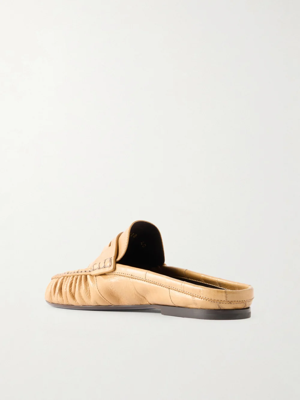 Back view of the Saint Laurent Le Loafer Eel Slippers