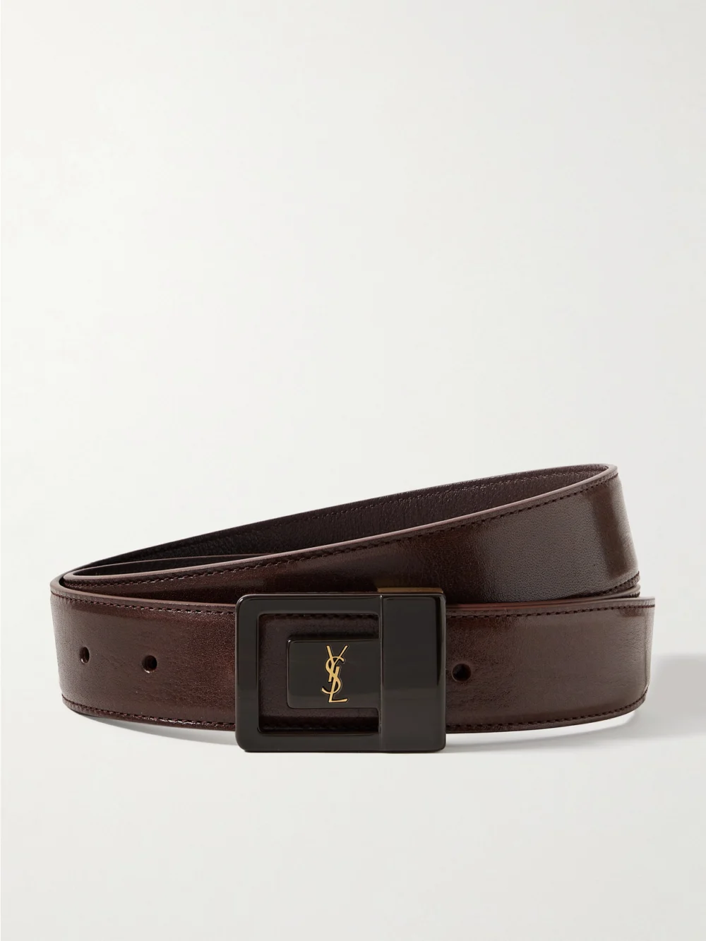 Saint Laurent Leather Belt in brown