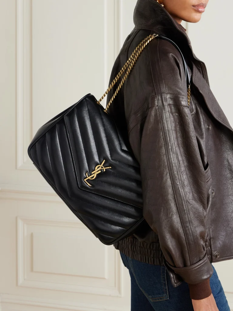 Saint Laurent Loulou Large Matelassé Leather Shoulder Bag