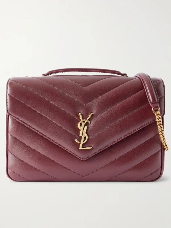 Saint Laurent Loulou Large Matelassé Leather Shoulder Bag