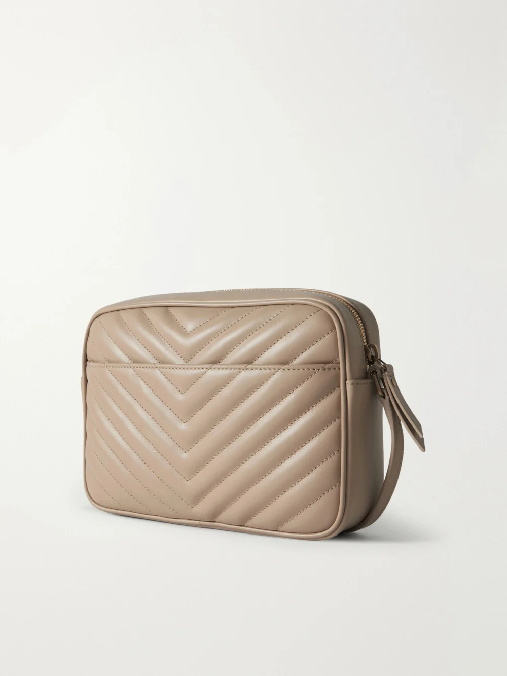 Back view of the Saint Laurent Loulou Medium Matelassé Leather Shoulder Bag